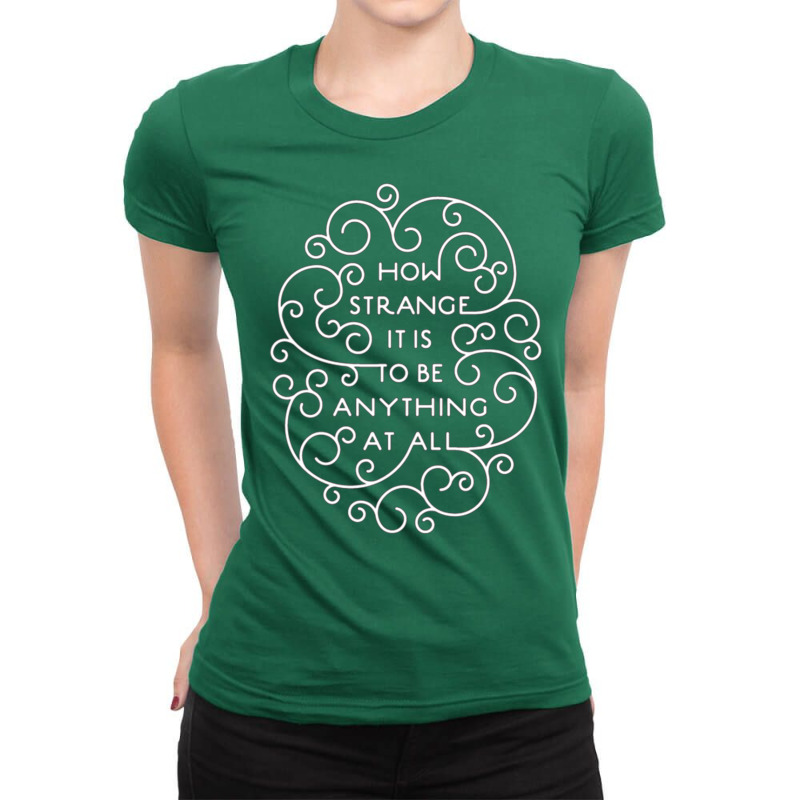 Neutral Milk Hotel   How Strange It Is To Be Anything At All Ladies Fitted T-Shirt by setyamiddac | Artistshot