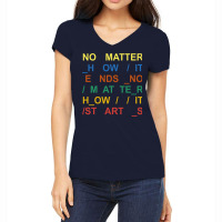 In Rainbows Album Lyrics Women's V-neck T-shirt | Artistshot