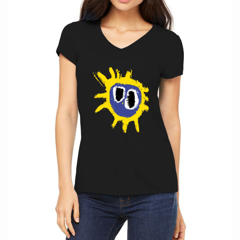 Screamadelica White Essential Women's V-Neck T-Shirt by MichelleNoneValeno | Artistshot