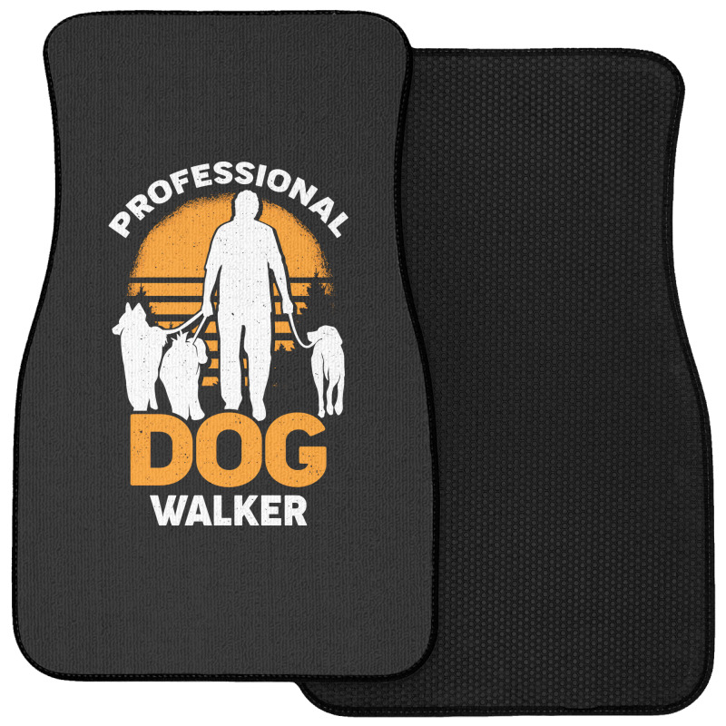 Professional Dog Walker Pet Sitter Gift Front Car Mat | Artistshot