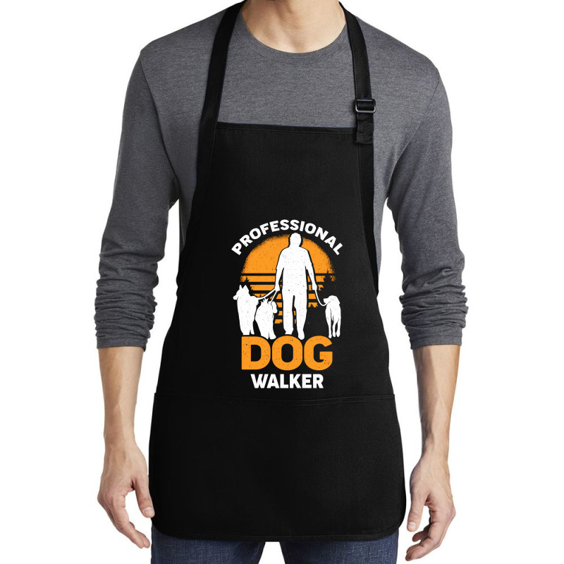 Professional Dog Walker Pet Sitter Gift Medium-length Apron | Artistshot