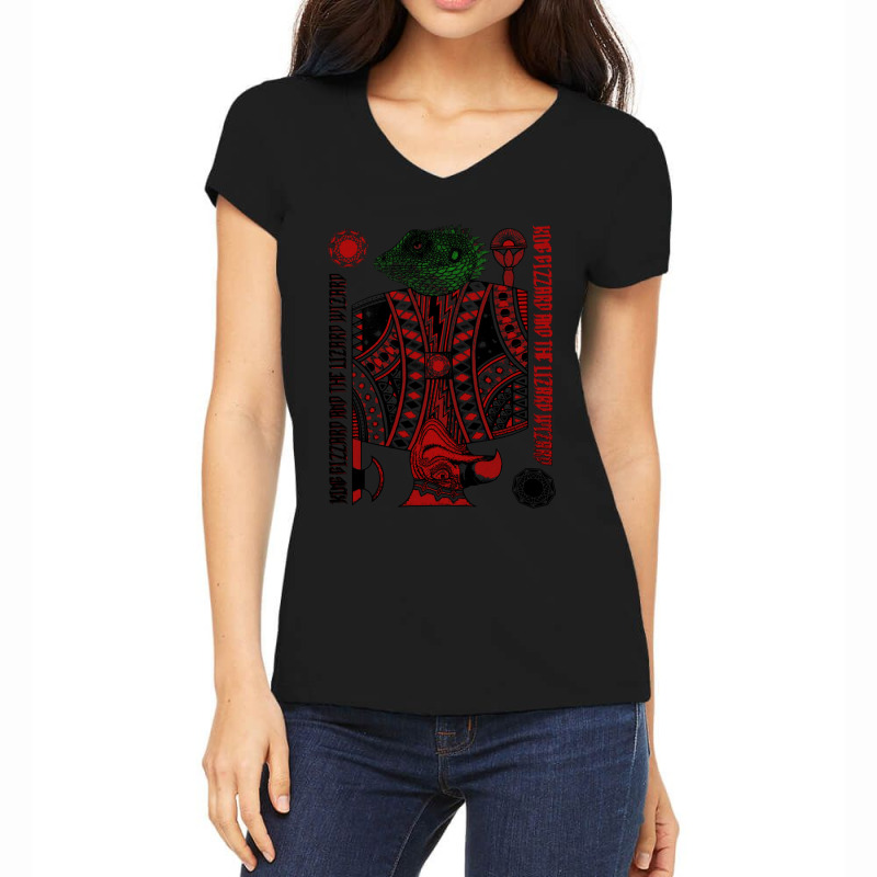 King Gizz Women's V-Neck T-Shirt by SusanLynnHartmann | Artistshot