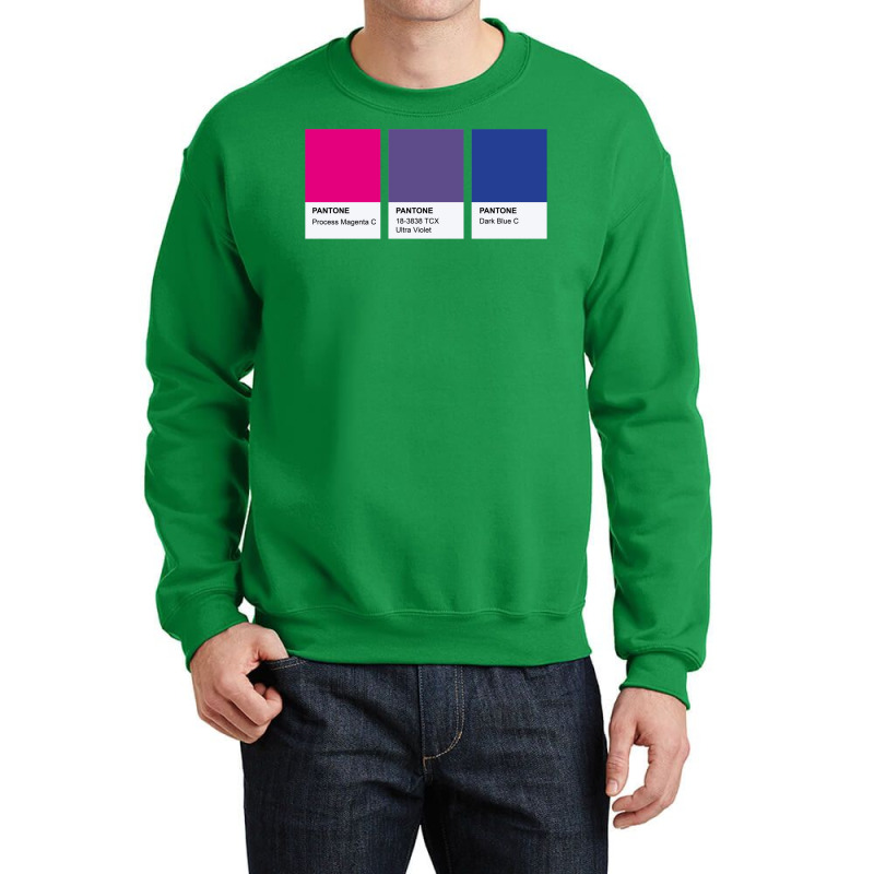 Lgbt Color Pantone Pallete Bisexual Community Design Classic Crewneck Sweatshirt | Artistshot