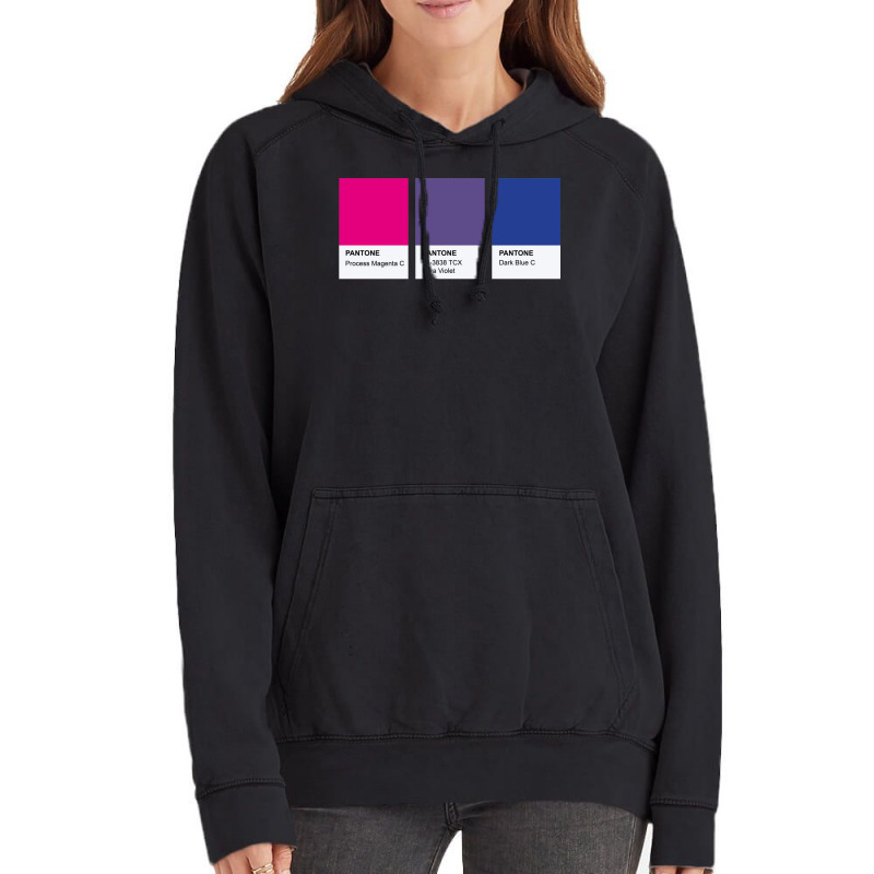 Lgbt Color Pantone Pallete Bisexual Community Design Classic Vintage Hoodie | Artistshot