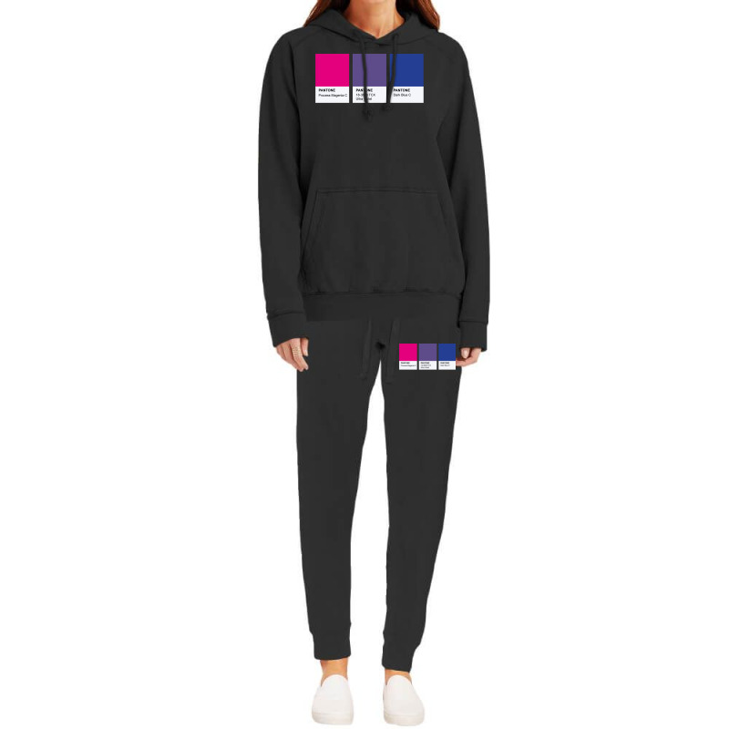 Lgbt Color Pantone Pallete Bisexual Community Design Classic Hoodie & Jogger Set | Artistshot