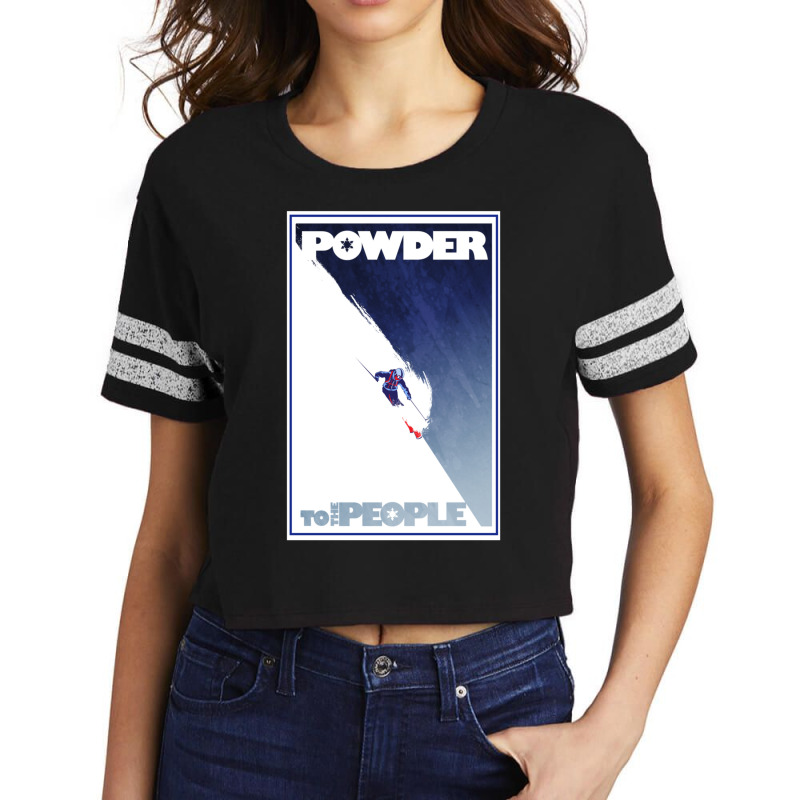 Powder To The People Scorecard Crop Tee by EvanWayneCofer | Artistshot