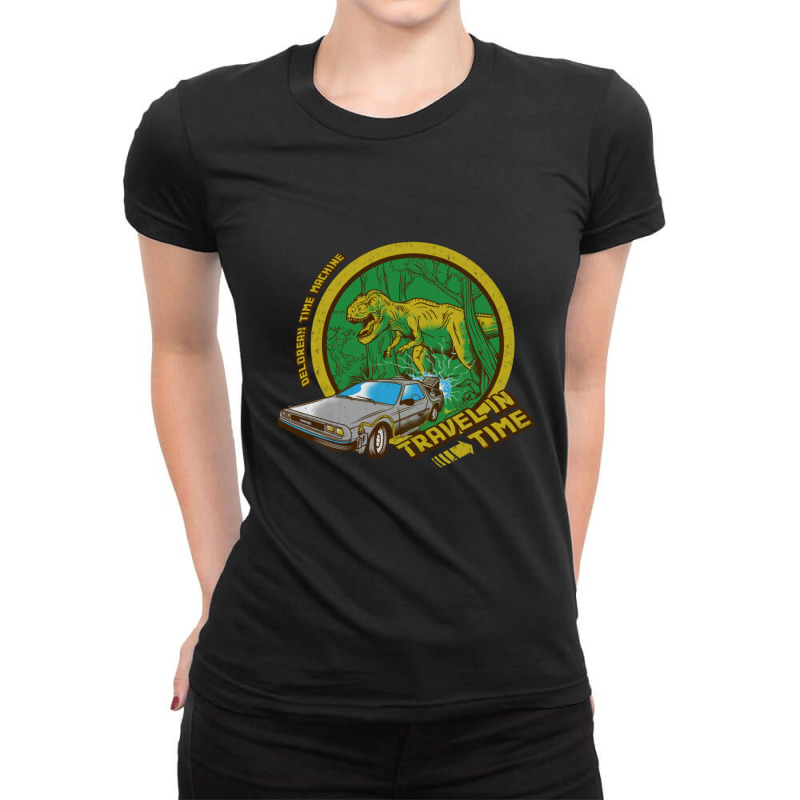 Travel In Time Ladies Fitted T-Shirt by TienWacyk | Artistshot