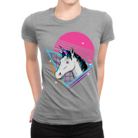 80s Unicorn Retro Gift  Vintage Magical Horse Ladies Fitted T-shirt | Artistshot