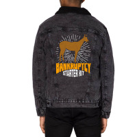 Bankruptcy Starter Kit Funny Horse Owner Gift Unisex Sherpa-lined Denim Jacket | Artistshot