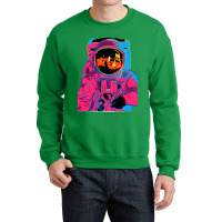 Trippy Rainbow Astronaut Crewneck Sweatshirt | Artistshot