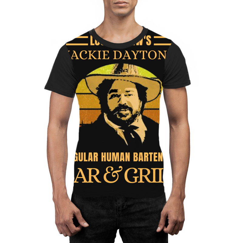 Lucky Brews Jackie Daytona Regular Human Bartender  Bar And Grill Vint Graphic T-shirt | Artistshot