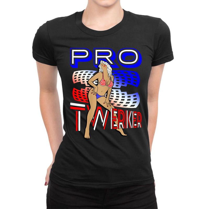 Womens Twerking Professional Twerk Girl T Shirt Ladies Fitted T-Shirt by anselmpru9bt | Artistshot