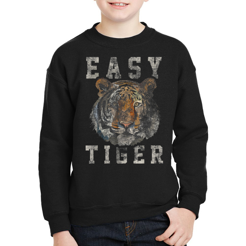 Trending Easy Tiger Distressed Casual-chic Youth Sweatshirt by femalesbaubles | Artistshot