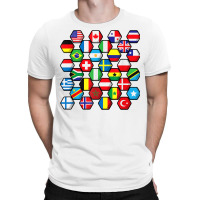 World Map Of Flags Globe Atlas, Flags Of The World Gift T Shirt T-shirt | Artistshot