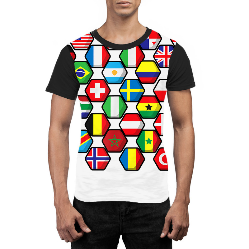 World Map Of Flags Globe Atlas, Flags Of The World Gift T Shirt Graphic T-shirt | Artistshot