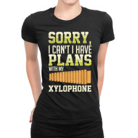 Xylophone Music Instrument Notes Player Glockenspiel T Shirt Ladies Fitted T-shirt | Artistshot