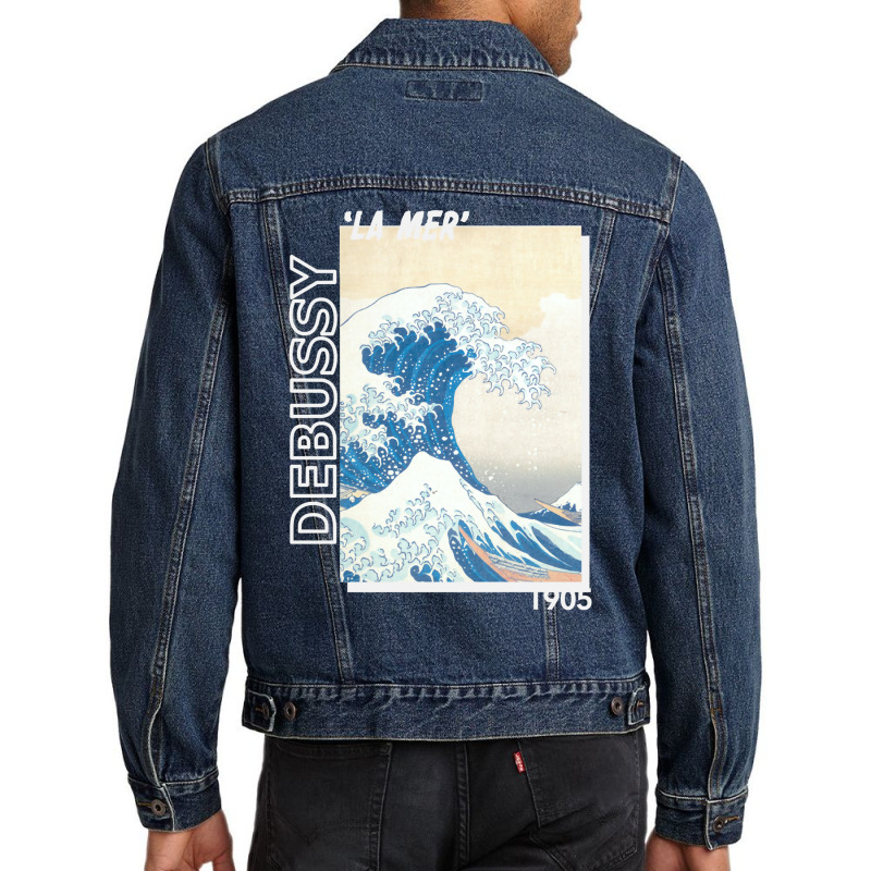 Twoset Violin   Debussy La Mer 1905 Men Denim Jacket by kammilsarpon | Artistshot