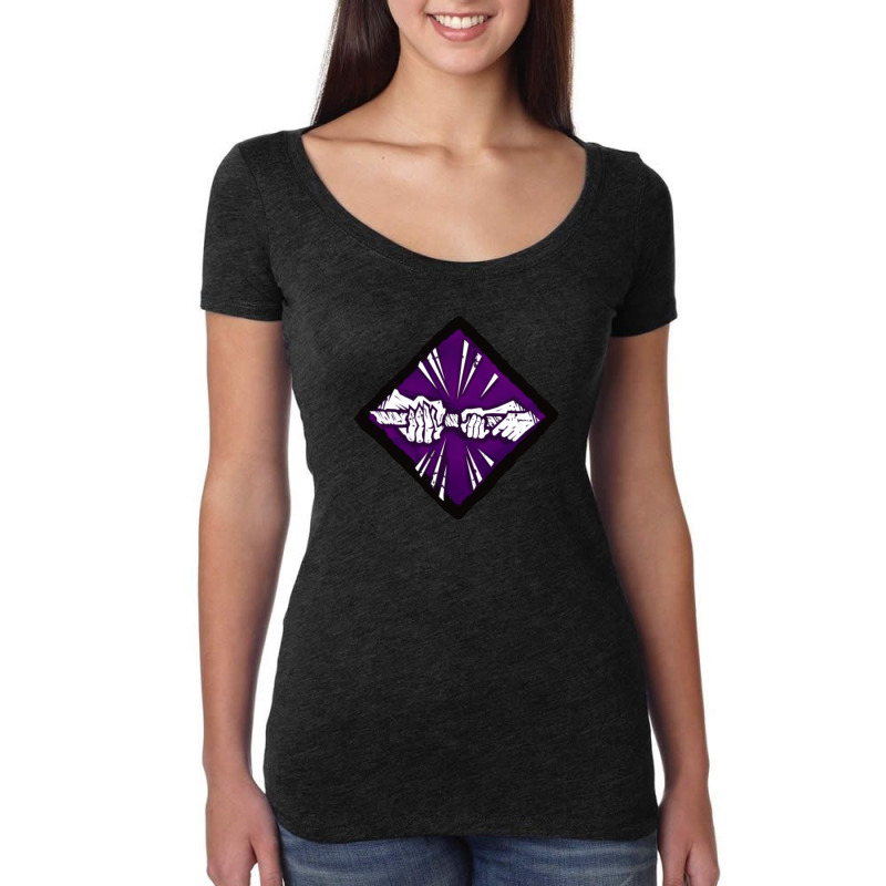 Power Struggle Hq Diamond Perk Inspired Splash Art Women's Triblend Scoop T-shirt | Artistshot