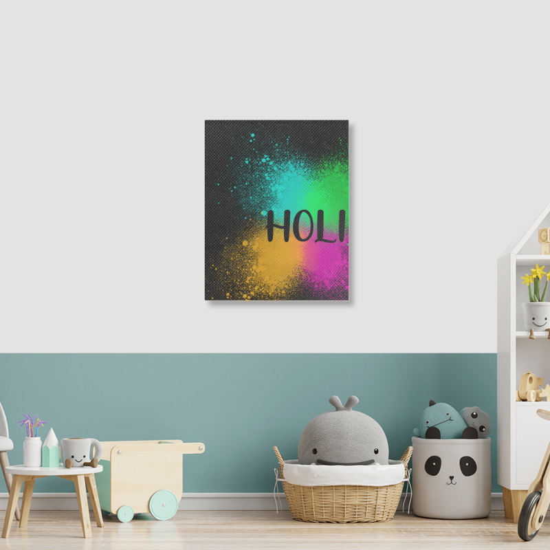 Holi Portrait Canvas Print | Artistshot