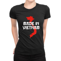 Made In Vietnam Vietnamese Language Funny Quote Ladies Fitted T-shirt | Artistshot