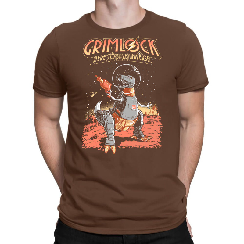 Space Pulp Robot Dinosaur Hero T-shirt | Artistshot