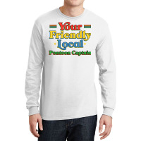 Your Friendly Local Pontoon Captain Funny Pontoon Boat Humor T Shirt Long Sleeve Shirts | Artistshot