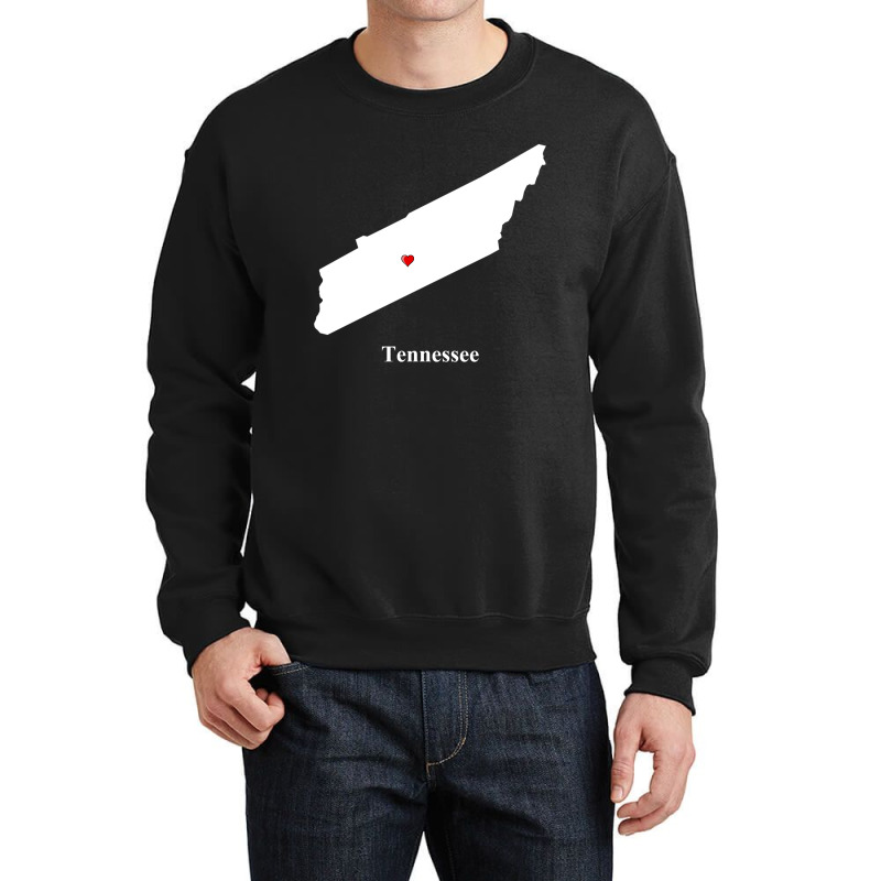 Tennessee Love Map Crewneck Sweatshirt | Artistshot