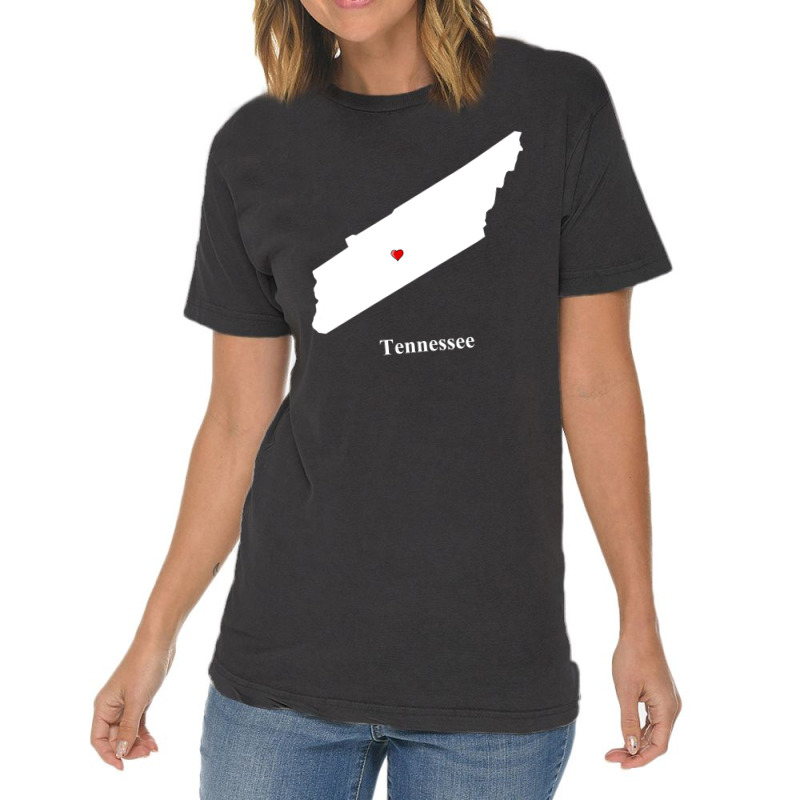 Tennessee Love Map Vintage T-shirt | Artistshot