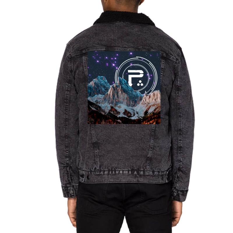 Periphery Moon Unisex Sherpa-Lined Denim Jacket by deifiizukam | Artistshot