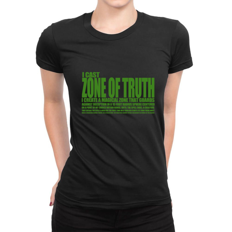 Zone Of Truth One Ladies Fitted T-Shirt by CaridadAlstott | Artistshot