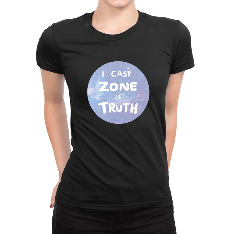 Zone Of Truth Ladies Fitted T-Shirt by CaridadAlstott | Artistshot