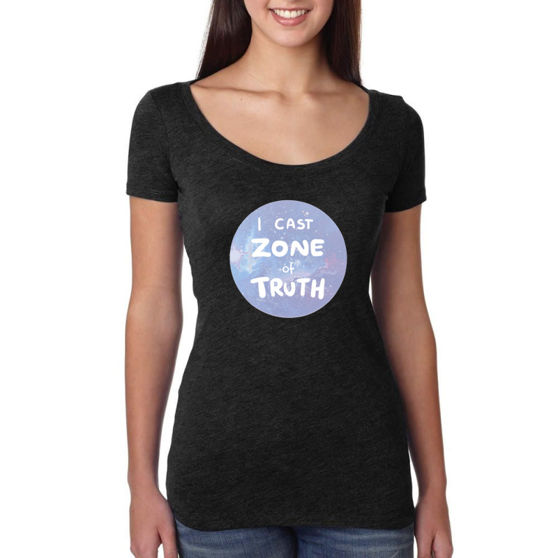 Zone Of Truth Women's Triblend Scoop T-shirt by CaridadAlstott | Artistshot