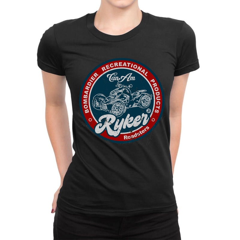 Can Am Ryker Retro Ladies Fitted T-Shirt by SusanLynnHartmann | Artistshot