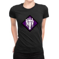 Prove Thyself Hq Diamond Perk Inspired Splash Art Ladies Fitted T-shirt | Artistshot