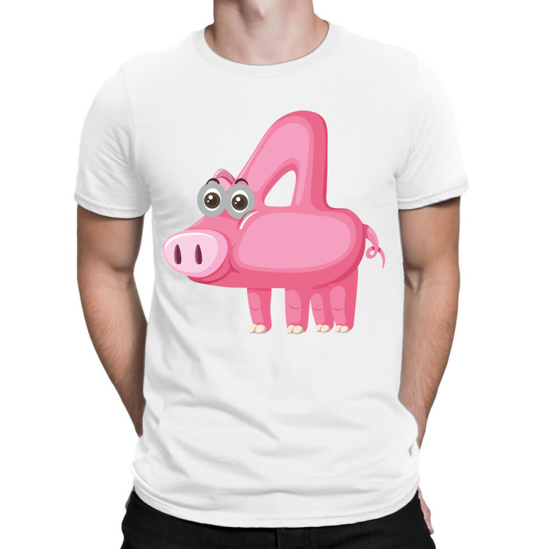 Animals Number 4, Pig, Pigs, Animal T-shirt | Artistshot