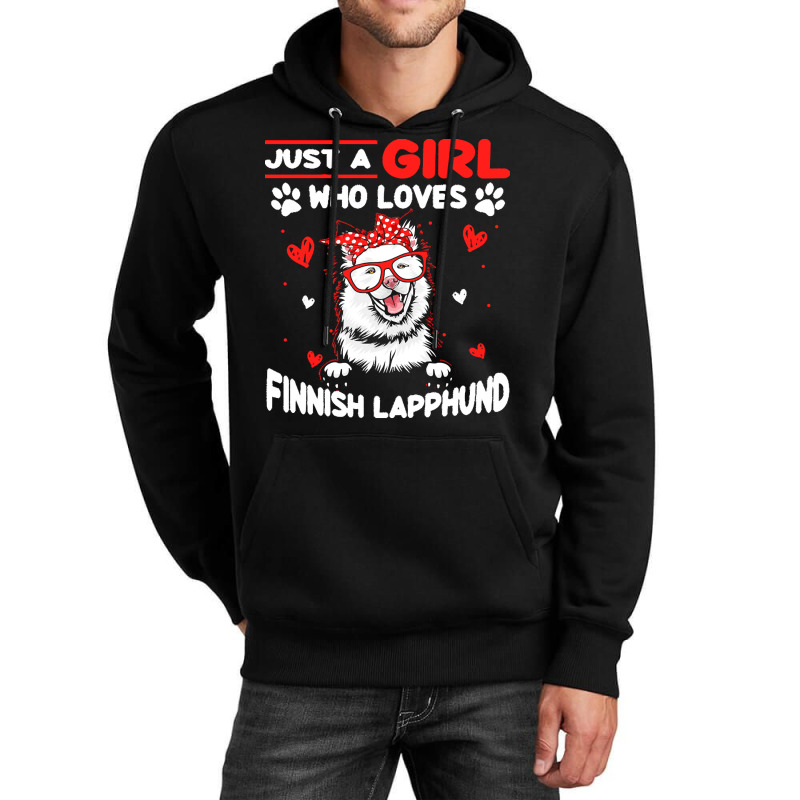 Just A Girl Who Loves Dogs T  Shirt Vintage Just A Girl Who Love Finni Unisex Hoodie by vbotsford165 | Artistshot