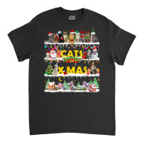 Layer Cat Ugly Christmas Light For Cat Mom Cat Dad Cat Lover T Shirt Classic T-shirt | Artistshot