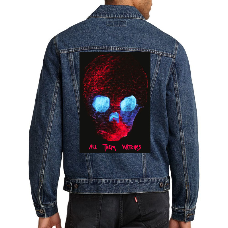 All Them Witches  Atw Red Skull  . Men Denim Jacket | Artistshot