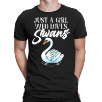 Cool Swan For Women Girls Tundra Trumpeter Swans Lake Animal T-shirt | Artistshot