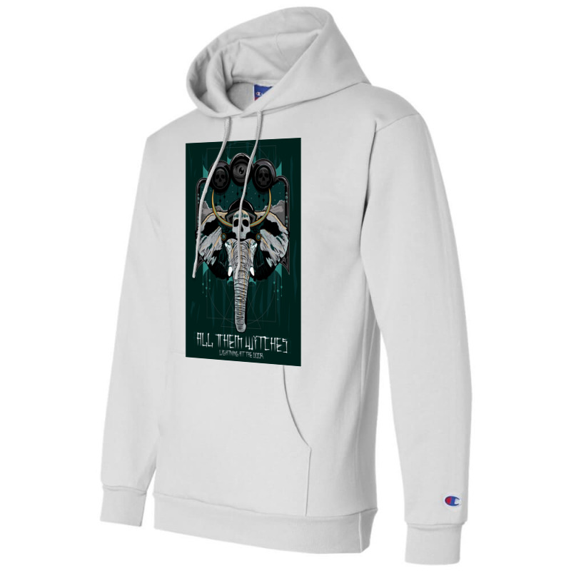 All Them Witches Atw Colourful Skull Champion Hoodie | Artistshot