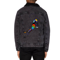 Kaleidoscope Bowdown Unisex Sherpa-lined Denim Jacket | Artistshot