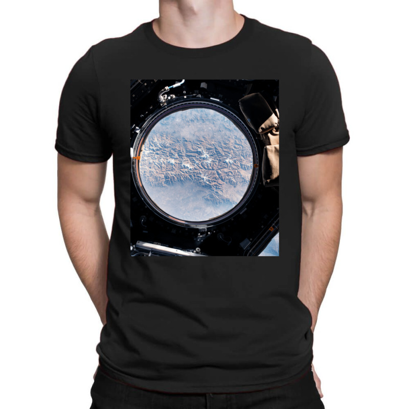 The Earth View From The Cupola Onboard The International Space Station T-shirt | Artistshot