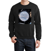 The Earth View From The Cupola Onboard The International Space Station Crewneck Sweatshirt | Artistshot