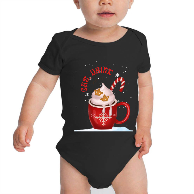 Eat, Drink And Squats Funny Christmas 2022 Baby Bodysuit by DonnaSchennum1234 | Artistshot