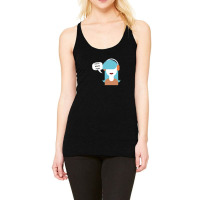 Pop Art Girl With Headphones Drawing Racerback Tank | Artistshot