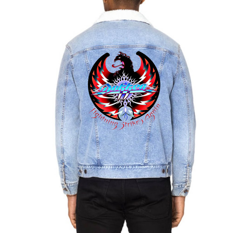 Lightning Strikes Again Unisex Sherpa-Lined Denim Jacket by ameckhurtao | Artistshot