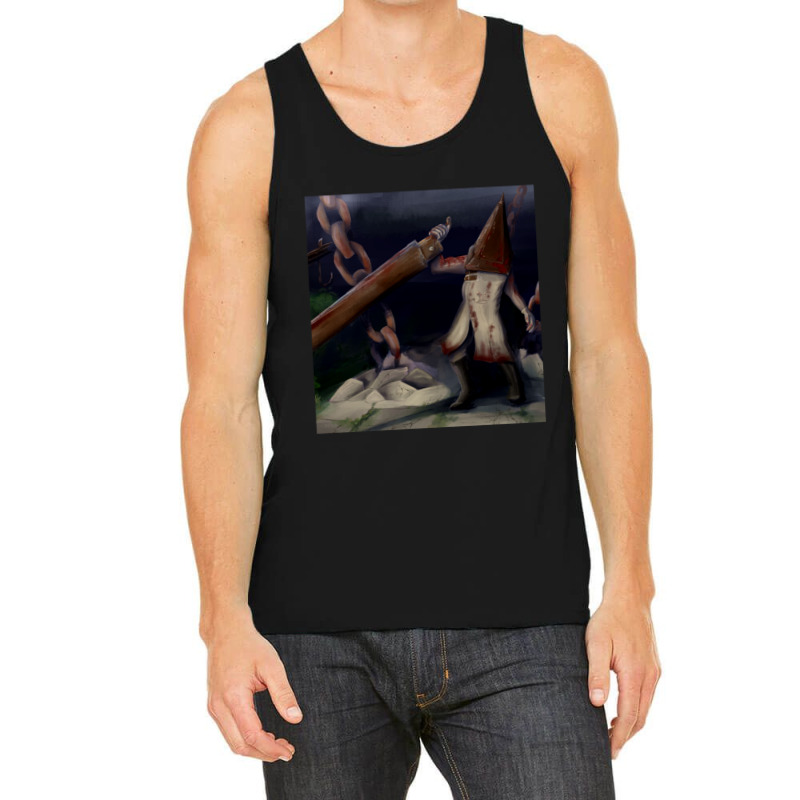 Pyramid Head On Midwich Elementary Tank Top | Artistshot