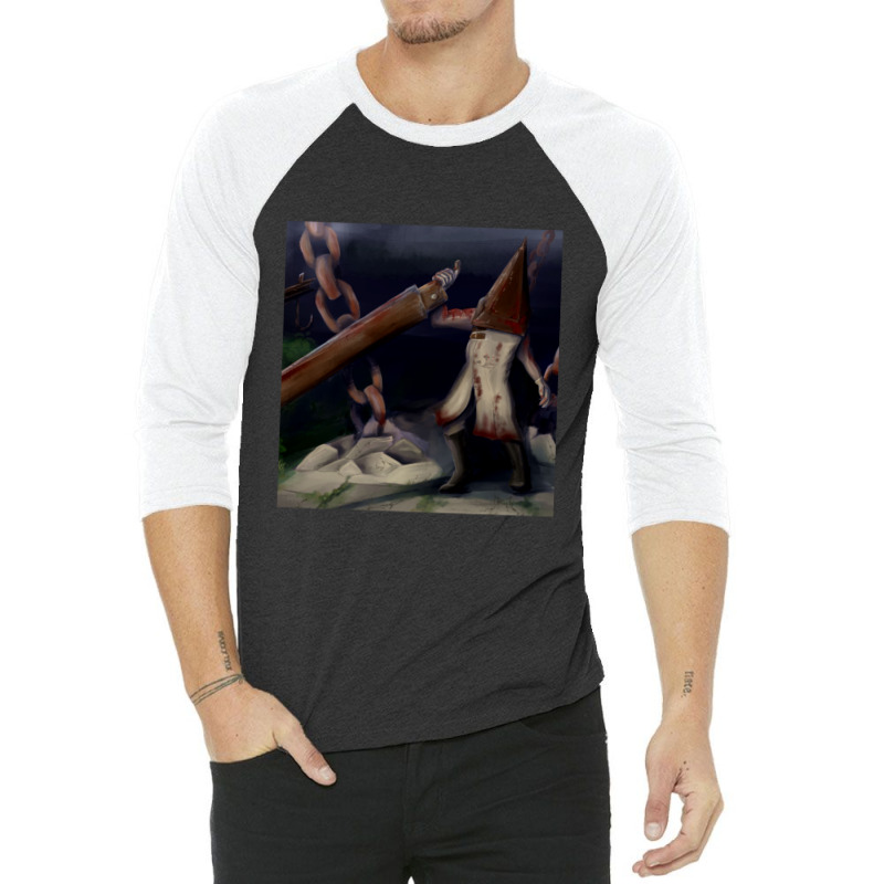 Pyramid Head On Midwich Elementary 3/4 Sleeve Shirt | Artistshot