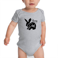 Bunny Dad - Cute Easter Rabbit Father's Day Novelty Design Baby Bodysuit | Artistshot