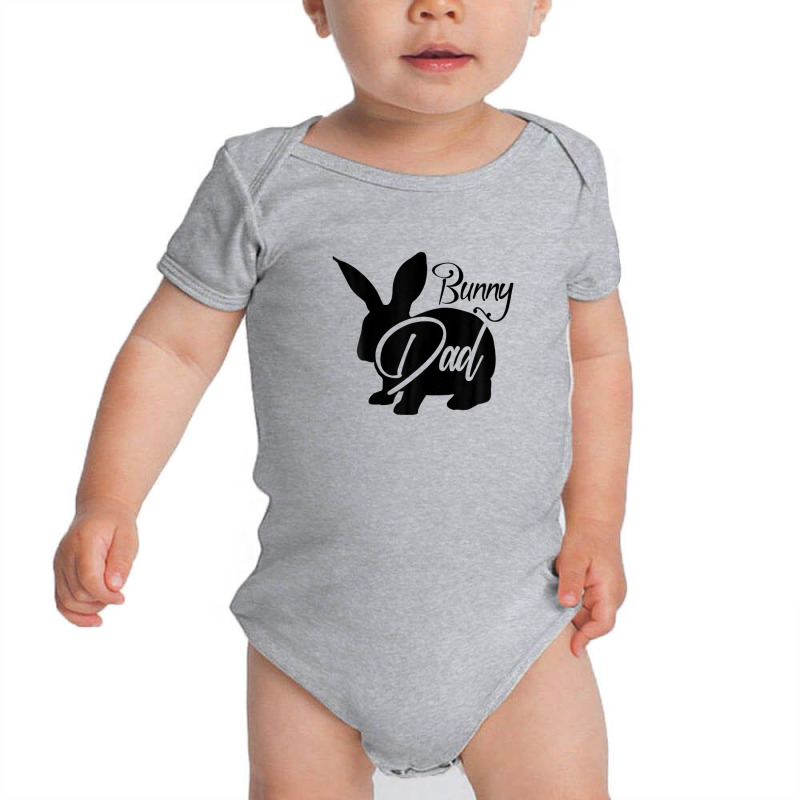 Bunny Dad - Cute Easter Rabbit Father's Day Novelty Design Baby Bodysuit by stampfhadjisw | Artistshot